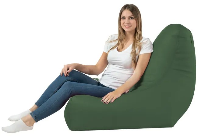 Kreslo Bali ekokoža tmavozelené