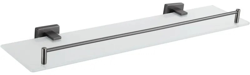 Mexen Arno, sklenená polica, grafitová, 7020737-66