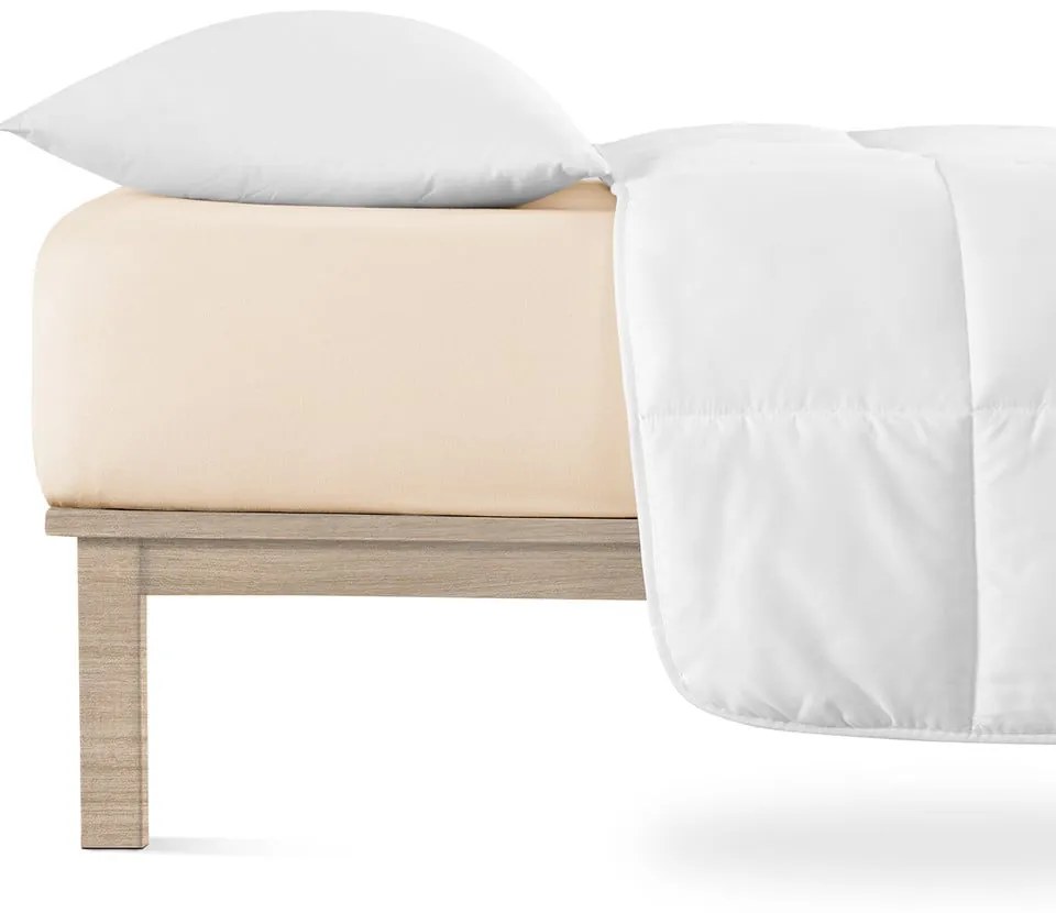 Béžová napínacia plachta jersey 140x200 cm Boxspring – Andrea Simone