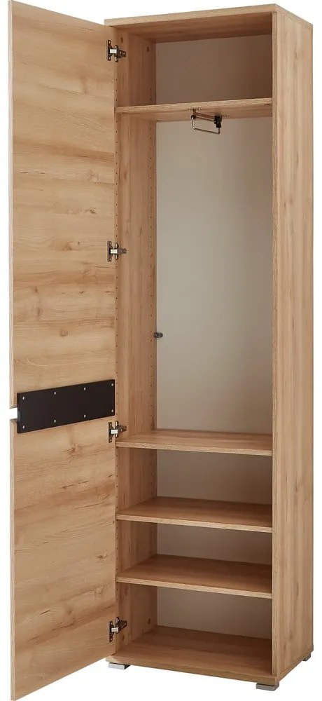 Šatníková skriňa v dekore buka 54x200 cm Lissabon - Germania