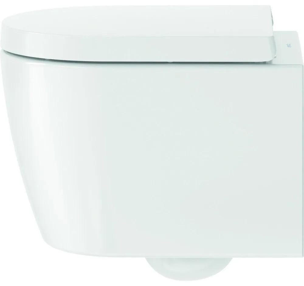DURAVIT ME by Starck závesné WC Rimless Compact s hlbokým splachovaním, 370 x 480 mm, biela + sedátko so sklápacou automatikou (SoftClose), 45300900A1
