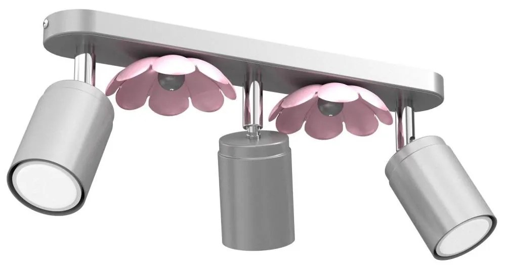 Bodové svietidlo FLOWER 3xGU10/8W/230V matný chróm