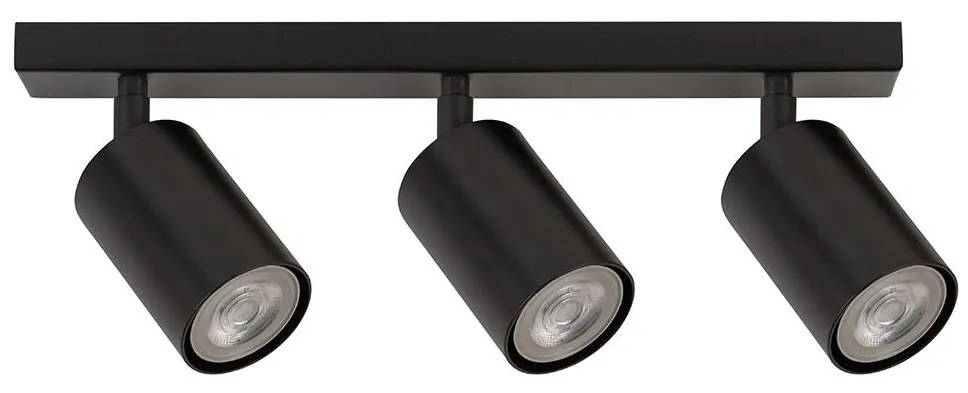 Bodové svietidlo ZOOM 3xGU10/25W/230V čierna