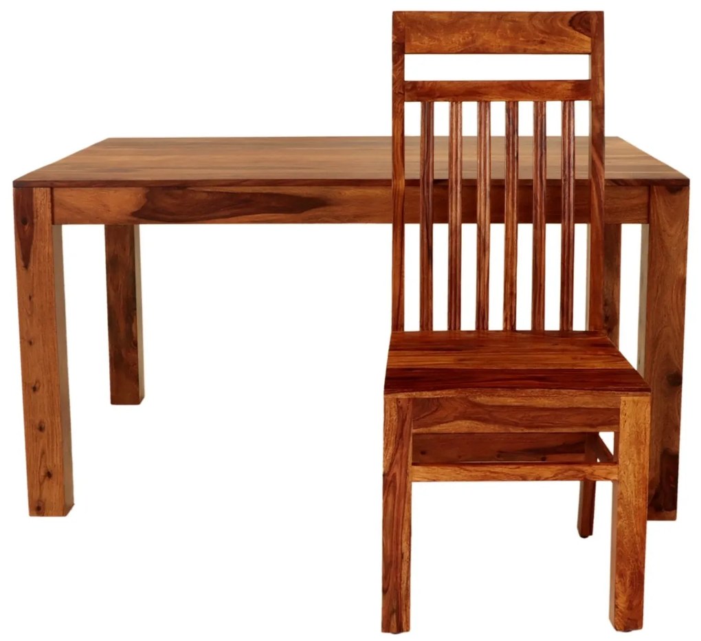 furniture-nabytek.cz - Malý jídelní set pro 4 osoby z indického masivu palisandr