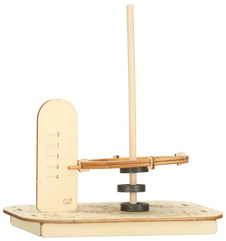 KIK Vzdelávacia drevená sada 4v1 – DIY vedecké experimenty (mechanika, gravitácia, magnety) 8+