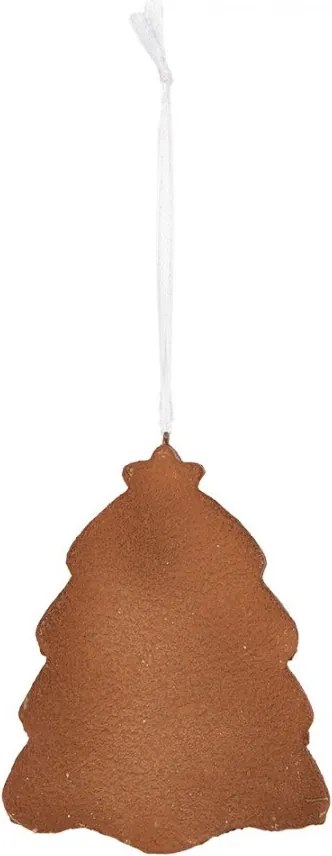 Závesná dekorácia zasnežený perníkový stromček Frosted Ginger - 8*1*10 cm