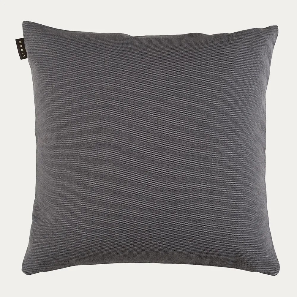 Linum Obliečka na vankúš 60x60 PEPPER tmavo šedá