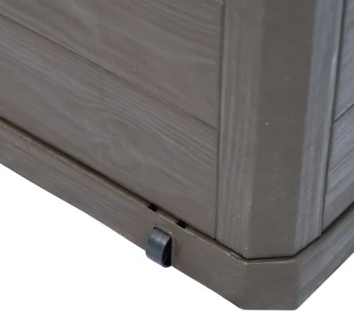 vidaXL Záhradný úložný box hnedý 280 l-