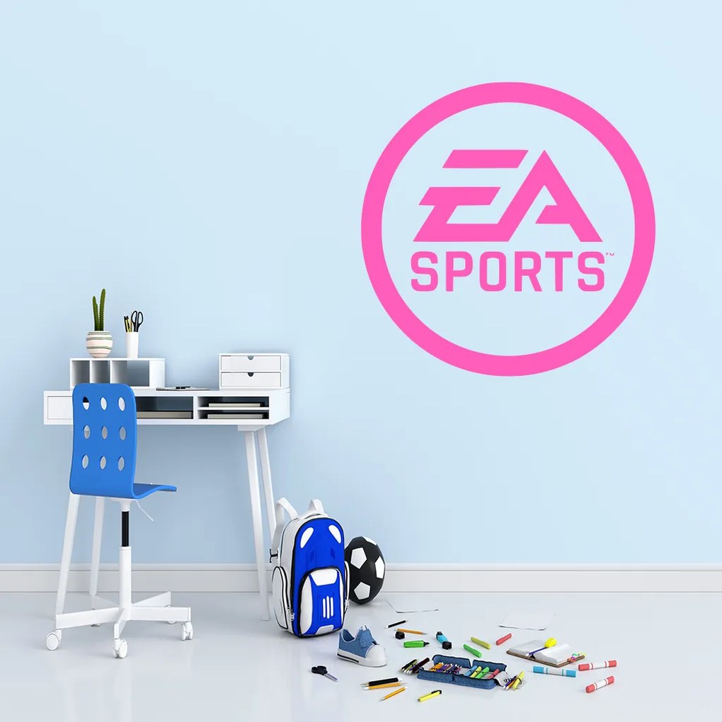 Veselá Stena Samolepka EA Sports Farba: oranžová, Veľkosť: 80 x 80 cm