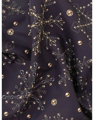 Tiptrade Vianočná obliečka na vankúšik 40 × 40 cm – Vločka s Perlami