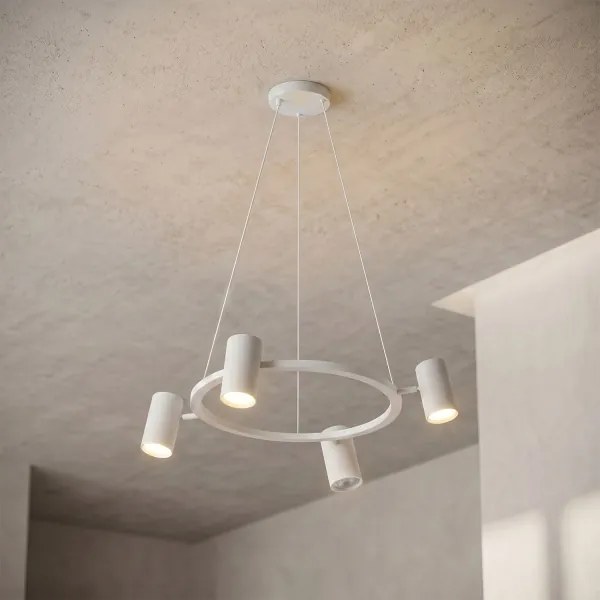 Brilagi - LED RGBW Stmievateľný luster na lanku SELE 4xGU10/6,5W/230V biela