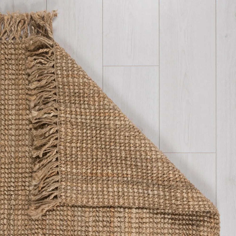 Flair Rugs, Kusový koberec Sarita Jute Boucle Natural, 160x230, béžová, chodba / predsieň