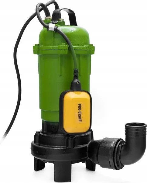 Procraft PN23 Ponorné Čerpadlo Na Vodu A Bezodpadkovú Vodu S Drvičom 750W 10000 L/h 10M