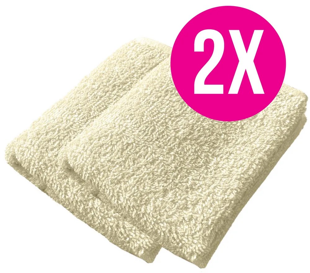 2x froté uterák Homa RIAN ECRU 30x50 cm