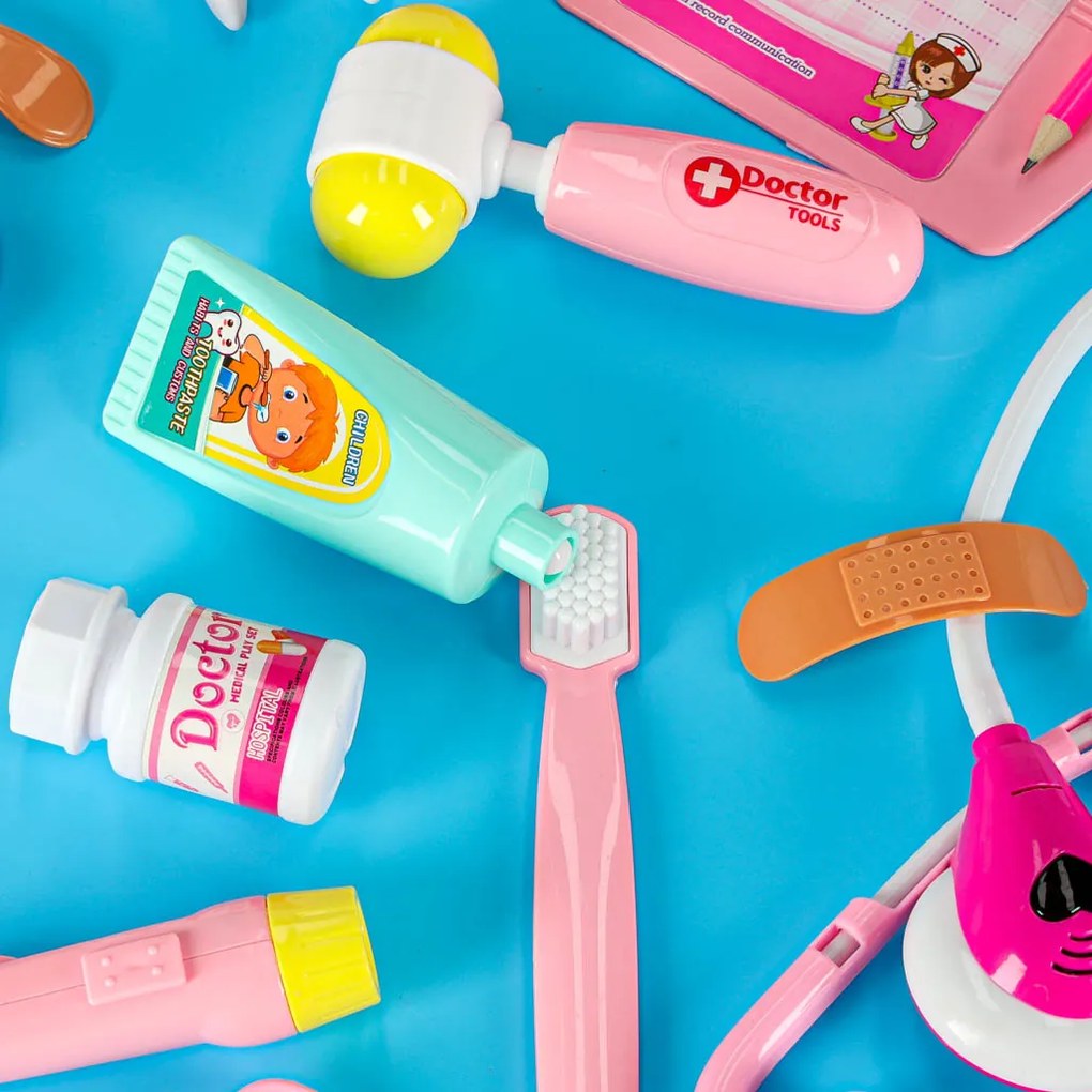 KIK Lekársky kufor sada malý lekár zvuk 35 prvkov