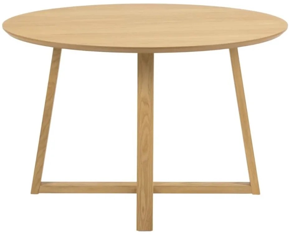 Okrúhly jedálenský stôl Malika 120 cm dub prírodný