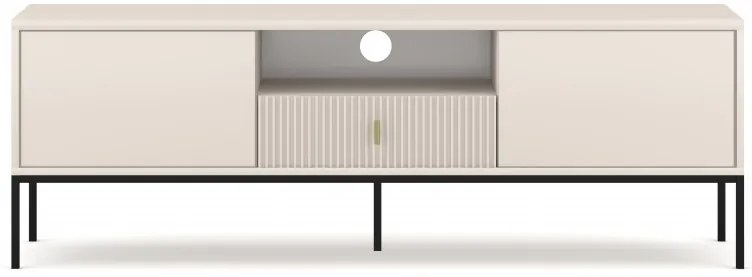 TV stolík/skrinka Magara 2D1S (kašmír + čierna). Vlastná spoľahlivá doprava až k Vám domov. 1123684