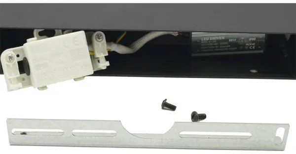 LED Vonkajšie nástenné svietidlo 2xLED/4W/230V IP54 30 cm čierna