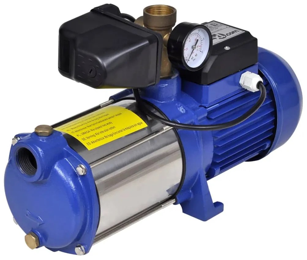Prúdové čerpadlo s manometrom 1300 W 5100 l/h, modré 141599