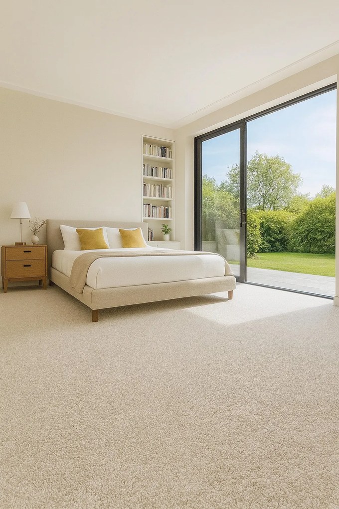 Vopi, Koberec metráž Capri Lux cream - neúčtujeme odrezky z role, na mieru, šíře 1,33m,1m,2m,3m,4m,na mieru, neúčtujeme odrezky, béžová, filc, chodba / predsieň