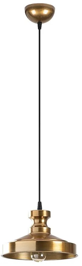 Závesné svietidlo v zlatej farbe s kovovým tienidlom ø 22 cm Berceste – Opviq lights