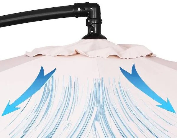 Záhradný slnečník 3,5 m SPRINGOS GU0045 - ecru