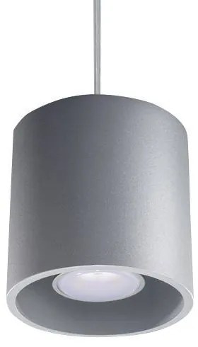 Závesné svietidlo Orbis, 1x sivé kovové tienidlo