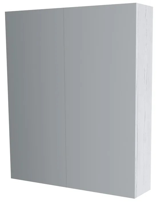Mereo, Mereo Kúpeľňová zrkadlová skrinka 60 cm, galerka, 2 x dvierka, Multidecor, Pino Aurélio, MER-CN798G62PINO