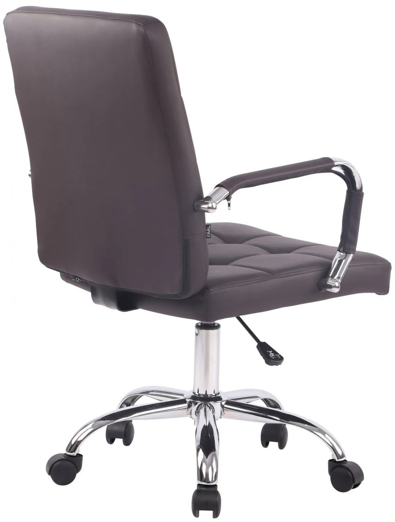 Design-Shop Kancelárska stolička D-Pro - koženka - Hnedá