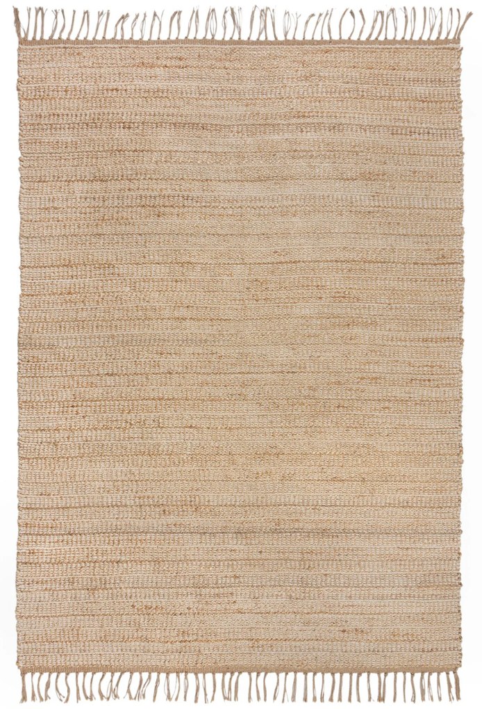 Flair Rugs koberce Kusový koberec Levi Chenille Jute Natural - 200x290 cm