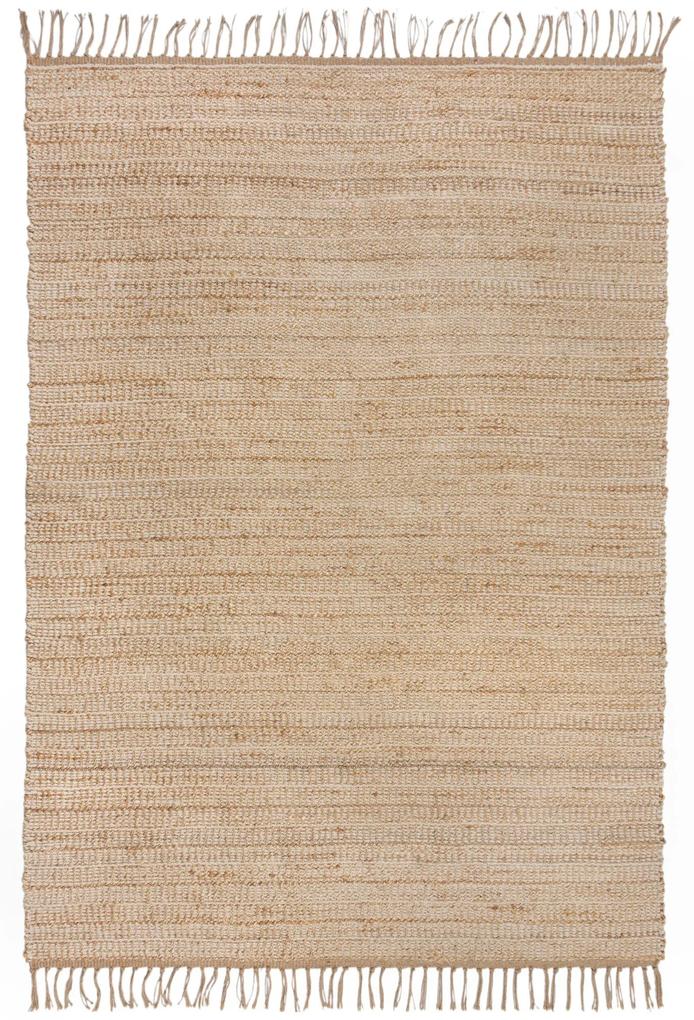 Flair Rugs koberce Kusový koberec Levi Chenille Jute Natural - 60x110 cm