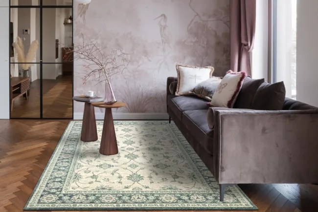 Koberec SOHO 477.15.LA506 OSTA naturálny zelený / béžový