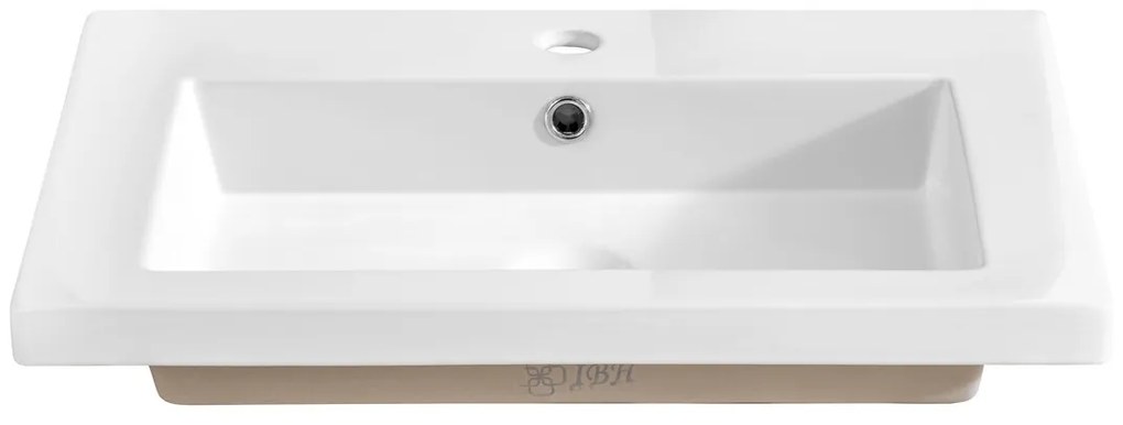 Keramické zápustné umyvadlo Spirit 60 cm bílé