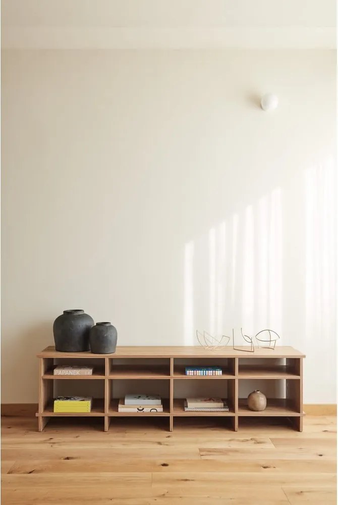 TV stolík v dekore duba v prírodnej farbe 180x50x40 cm Inari – Teulat