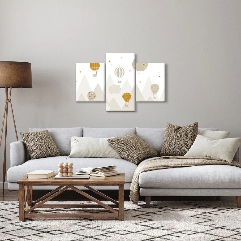 Obraz - Lietajúce balóny (90x60 cm)