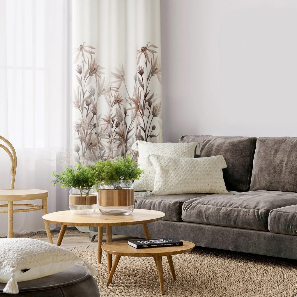 ZATEMŇOVACÍ ZÁVES NA KRÚŽKOCH INEZ 140X250 CM VZOROVANÝ