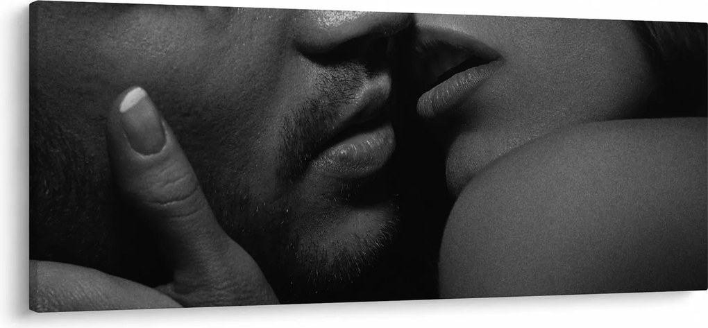 Obraz - Bozk, čiernobiela fotografia (120x50 cm)