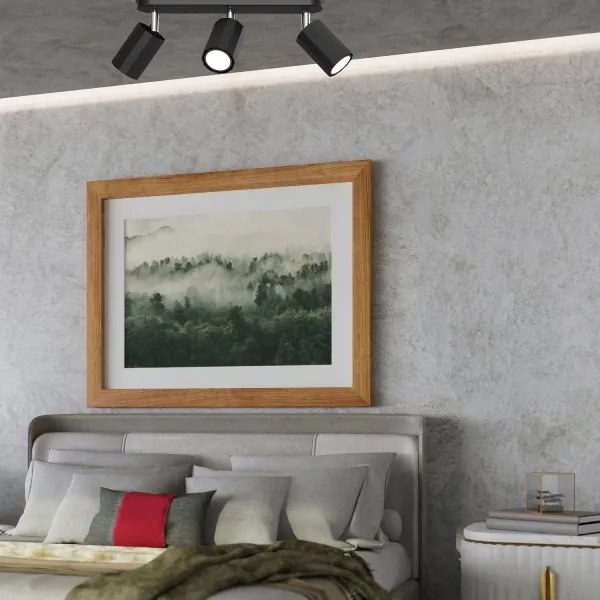 Bodové svietidlo BELLO 3xGU10/8W/230V čierna