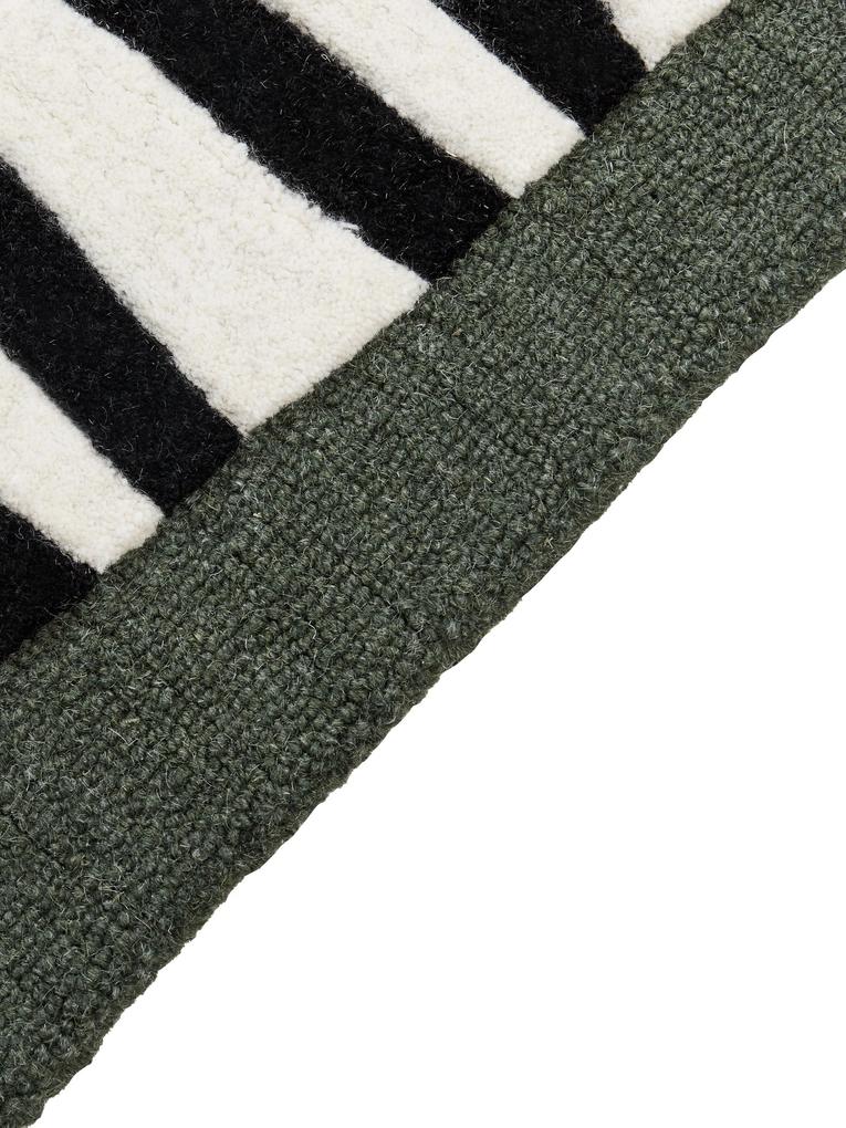 Detský vlnený koberec 160 x 230 cm zelený OKAPI Beliani