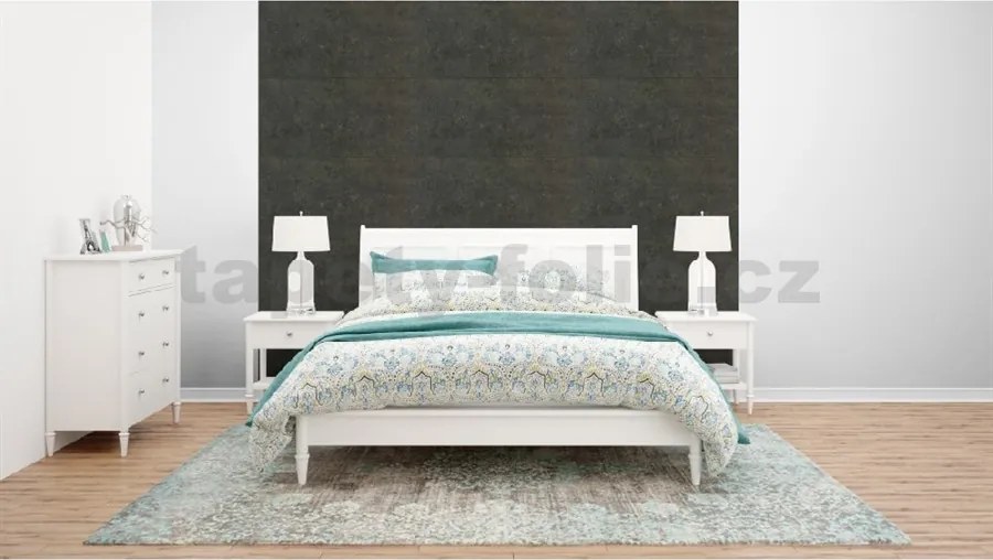 Stropné panely 3D XPS 4414, cena za kus, rozmer 100 cm x 50 cm, BETÓN čierno-zlatý, IMPOL TRADE