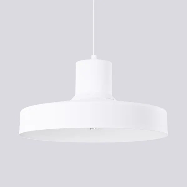 Sollux SL.1702 - Luster na lanku BILO 1xE27/15W/230V pr. 35 cm biela