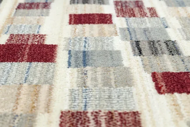 Koberec KILIM 7950/52933 geometrický sivý / béžový