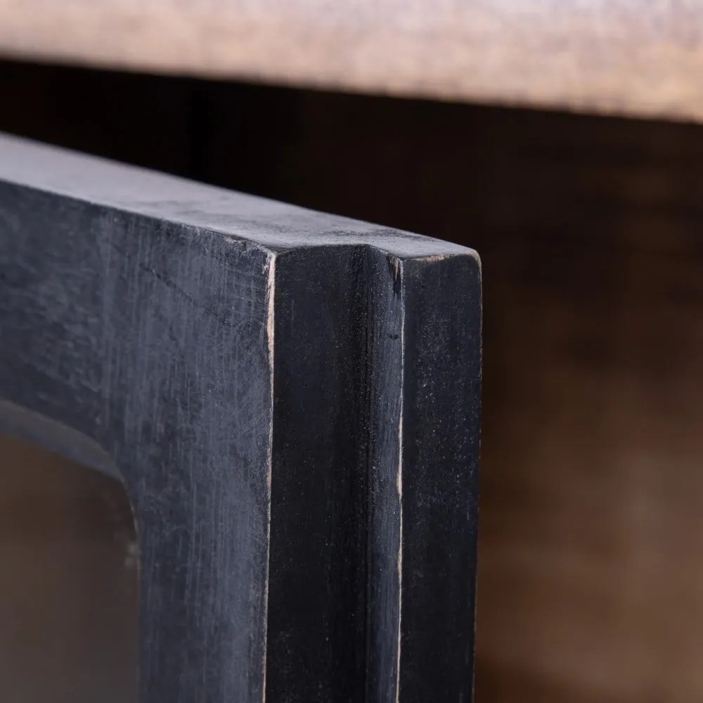 Vitrína z mangového dreva v prírodnej farbe 160x71 cm – Ixia