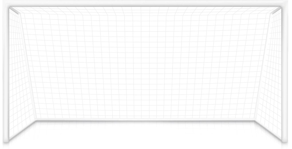 Futbalová tréningová bránka so sieťou 180x120 cm, čiernobiela, MultiGarden