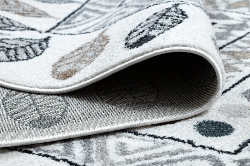 Dywany Łuszczów, Detský kusový koberec Fun Teepee cream, 200x290, šedá, detská izba