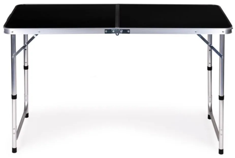 Bestent Kempingový stôl skladací 120x60cm a 4 stoličky Black