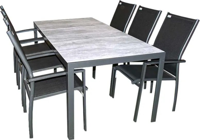 Doppler BERGAMO EXPERT - hliníková sedacia súprava 6+1