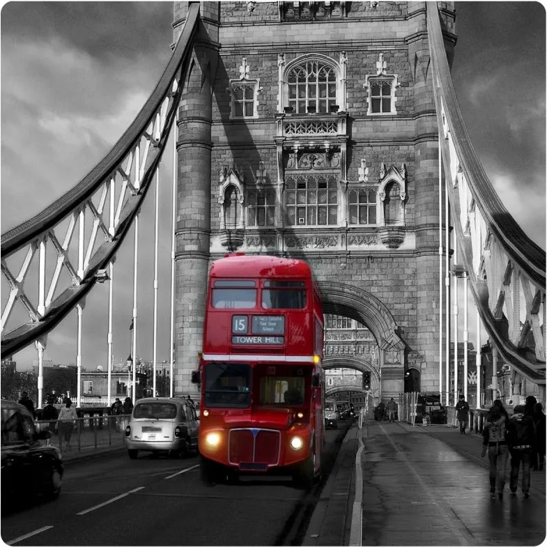 AG Design Obraz na stenu London Bus Akrylové plexisklo 29x29 cm