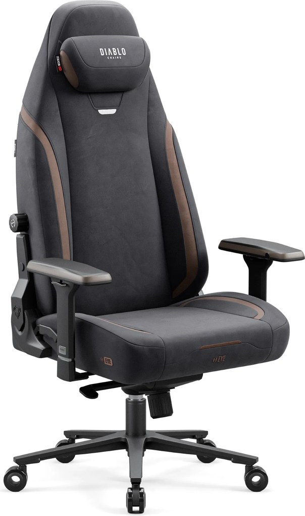 Herné kreslo Normal Size, ľahké, čierne: Diablo X-Eye 2.0 Soft Black