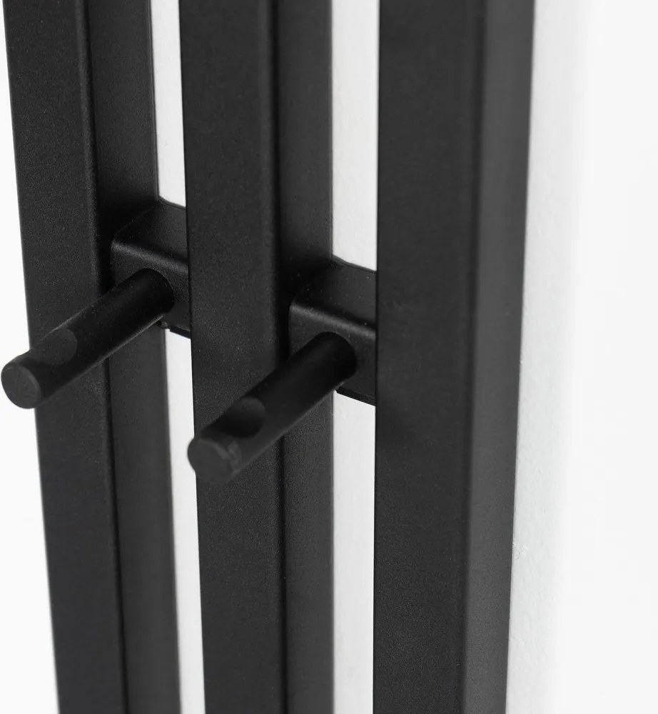 Čierny kovový nástenný vešiak 65 cm Senza – Spinder Design